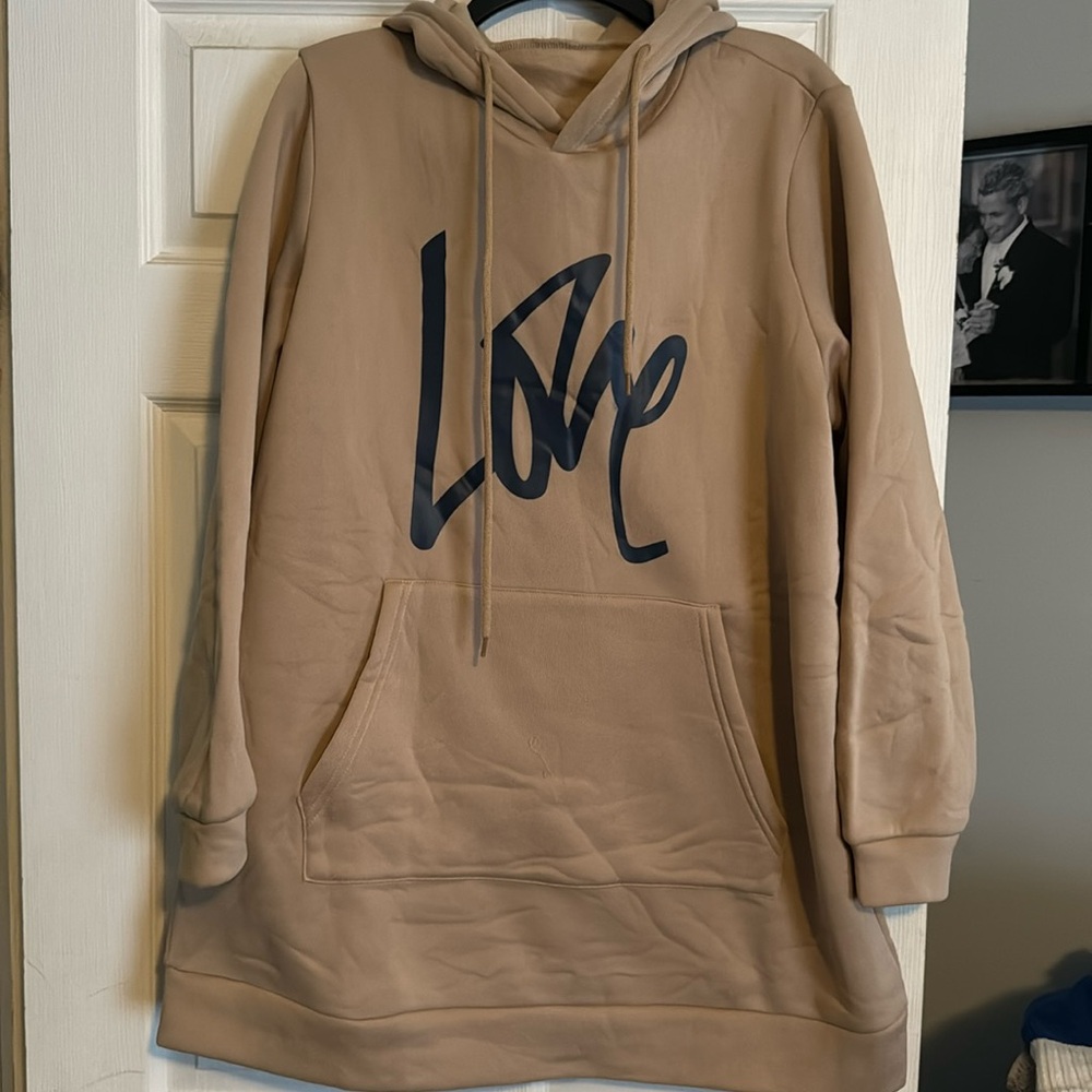 Brand New without Tags. Love hoodie. Buttery soft 1XL